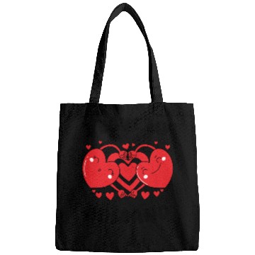 Discover I Love My Husband Red Heart Valentines Matching Bags