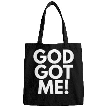 Discover God Got Me, Christian, Quote Bags