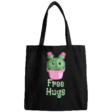 Discover free hugs Cactus Bags