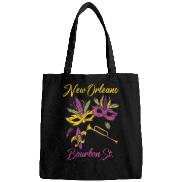 Discover French New Orleans Mardi Gras Souvenir Bourbon Str Bags