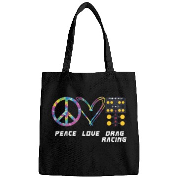 Discover Drag Racing Race Car Girl Retro Bags