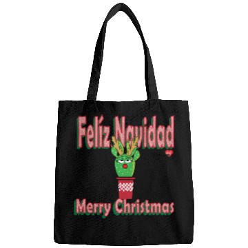 Discover Felíz Navidad Cactus Lady Bags