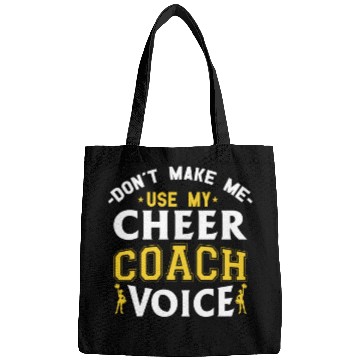 Discover Cheer Coach Voice Funny Cheerleading Coach Bags