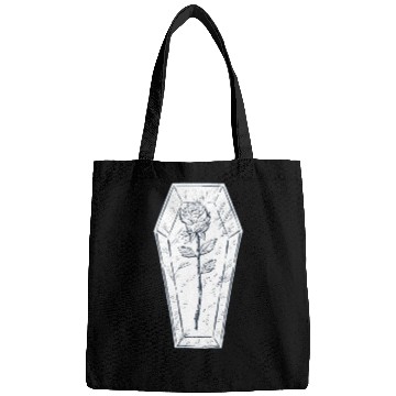 Discover Coffin rose art Coffin rose art inspiration store Bags