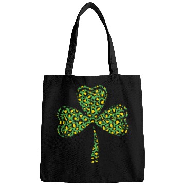 Discover Pattern Leopard Shamrock Luck Saint Patrick Day Bags