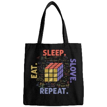 Discover Eat Sleep Solve Repeat Math Speed Cubing Genie Bags