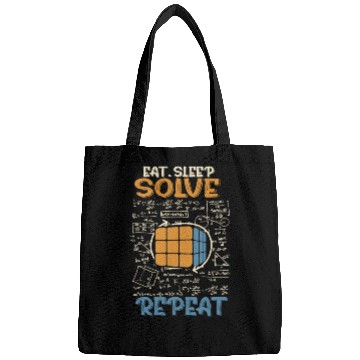Discover Eat Sleep Solve Repeat Math Speed Cubing Genie Bags