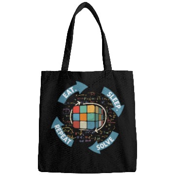 Discover Eat Sleep Solve Repeat Math Speed Cubing Genie Bags