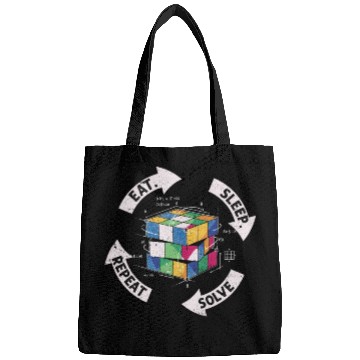 Discover Eat Sleep Solve Repeat Math Speed Cubing Genie Bags