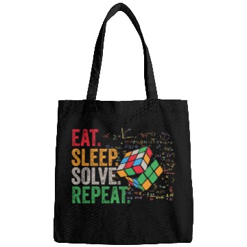 Discover Eat Sleep Solve Repeat Math Speed Cubing Genie Bags
