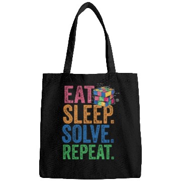 Discover Eat Sleep Solve Repeat Math Speed Cubing Genie Bags