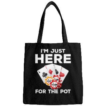 Discover I'm Here To Win Poker Texas Holdem Chips gambler Bags