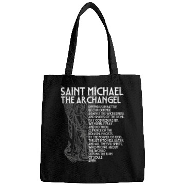 Discover Saint Michael the Archangel Prayer Catholic Tradit Bags