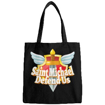Discover St. Michael the Archangel Icon Dragon Catholic Ang Bags