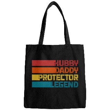 Discover Hubby daddy protector legend father nice quotes Bags