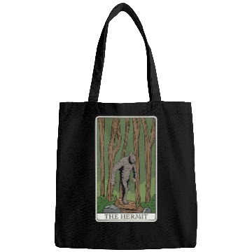 Discover Bigfoot Tarot Card "The Hermit" for a Tarot Reader Bags