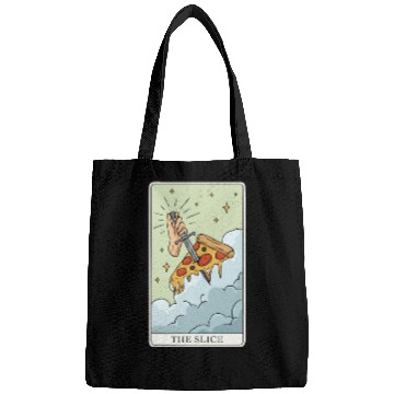 Discover Pizza Tarot Card "The Slice" for a Tarot Reader Bags