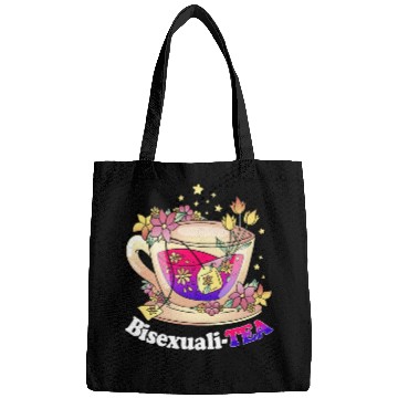 Discover Bisexualitea Cute Teacup Bisexual LGBT Bi Pride Ar Bags