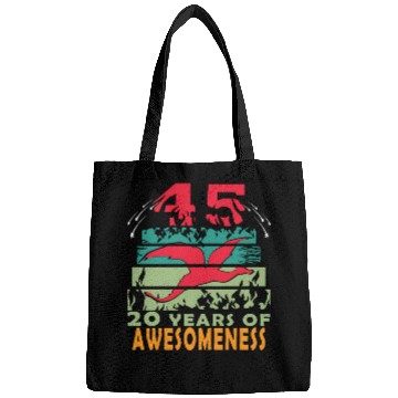 Discover 45 years dragon birthday fantasy Bags
