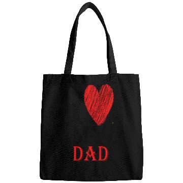Discover I Love My Dad Purview With Red heart876 Bags