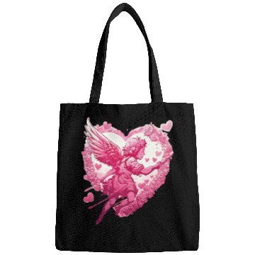 Discover funny Cupid Valentine's Day girls Bags