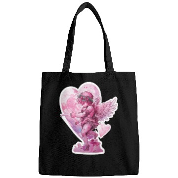 Discover funny Cupid Valentine's Day girls Bags
