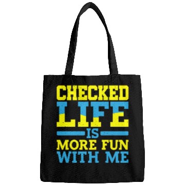 Discover Checked, Life Is More Fun With Me Bags