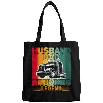 Discover Husband Dad Trucker Legend Bags