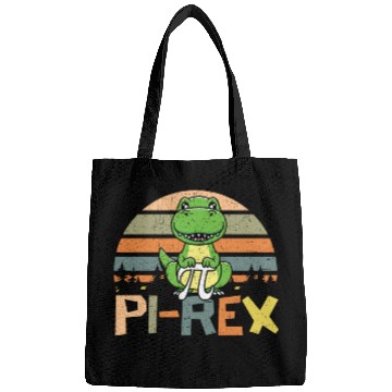 Discover Pi-rex Dinosaur Math Teacher Mathematician Pi Day Bags
