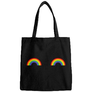 Discover LGBT Rainbow Flag Titties Bags
