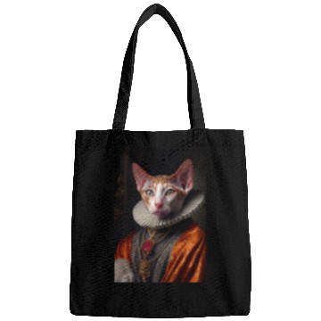 Discover Cornish Rex Prince Cat Breed Portrait Royal Renais Bags