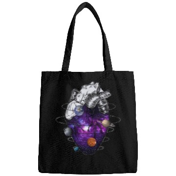 Discover Heart galaxy space lover Bags
