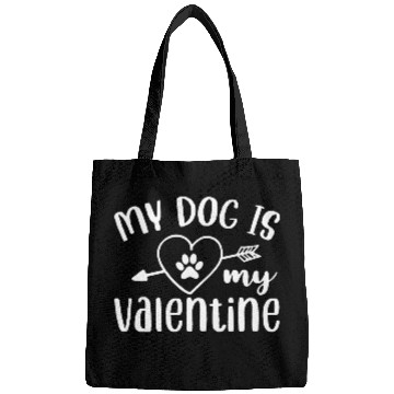 Discover My Dog Is My Valentine Bags Design