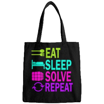 Discover Eat Sleep Solve Repeat Math Speed Cubing Genie Bags
