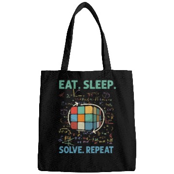 Discover Eat Sleep Solve Repeat Math Speed Cubing Genie Bags