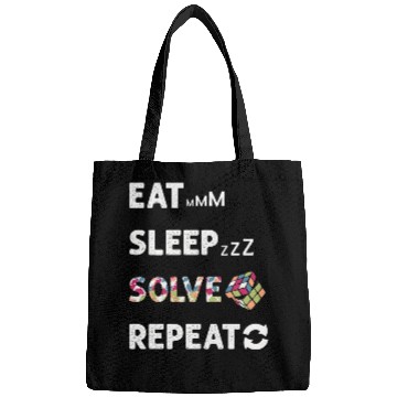 Discover Eat Sleep Solve Repeat Math Speed Cubing Genie Bags