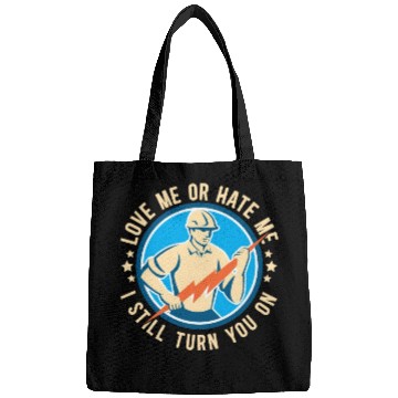 Discover Funny Electrical Lineman Saying Thank A Lineman Bags