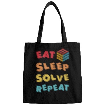Discover Eat Sleep Solve Repeat Math Speed Cubing Genie Bags