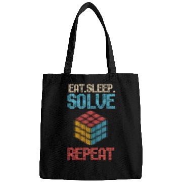 Discover Eat Sleep Solve Repeat Math Speed Cubing Genie Bags