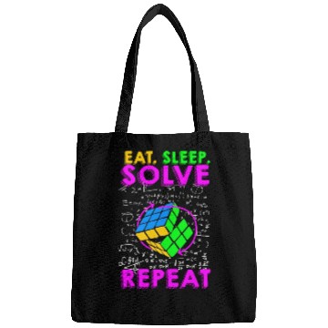 Discover Eat Sleep Solve Repeat Math Speed Cubing Genie Bags
