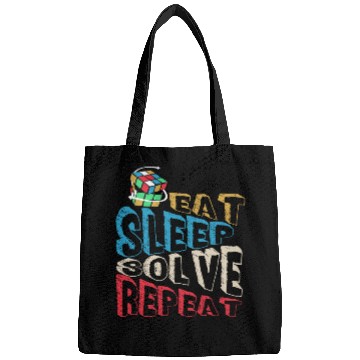 Discover Eat Sleep Solve Repeat Math Speed Cubing Genie Bags