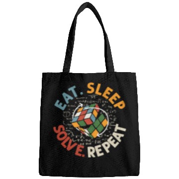Discover Eat Sleep Solve Repeat Math Speed Cubing Genie Bags