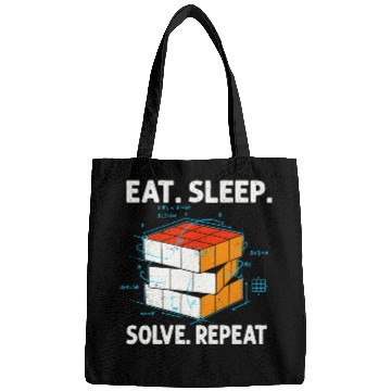 Discover Eat Sleep Solve Repeat Math Speed Cubing Genie Bags