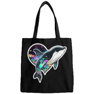 Discover Orca Is My Valentine, Love Hearts Orca Valentines Bags