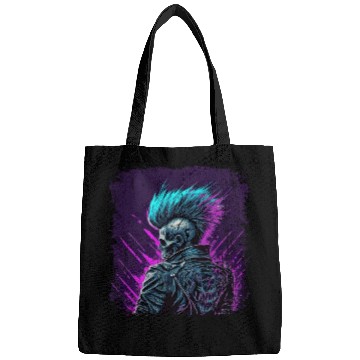 Discover Apocalyptic Neon Retro Punk Zombie Bags