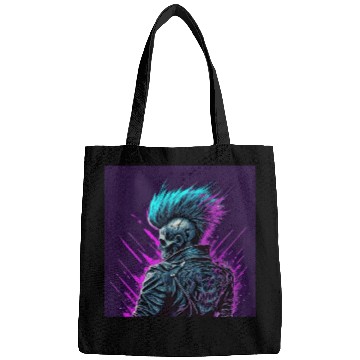 Discover Synthwave Zombie Skull Bags