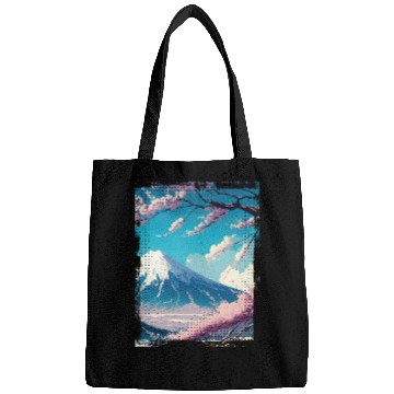 Discover Japan Fuji Cherry Blossom Cherry Tree Bags