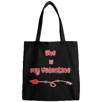 Discover She Is My Valentine Bags