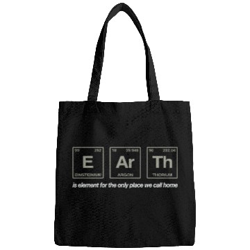 Discover EARTH - written in elements of the periodic table Bags