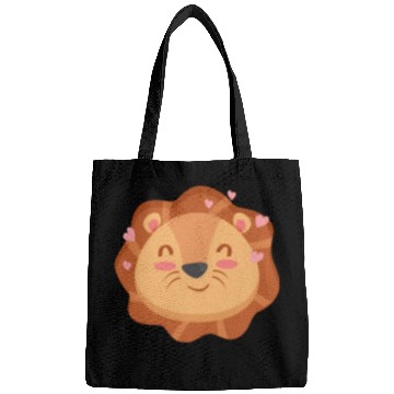 Discover Cute Lion Cartoon Animals Character Design Bags